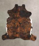 Dark Brindle Cowhide Rug #B5554