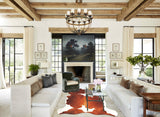 Brown and White Cowhide Rug #B5588