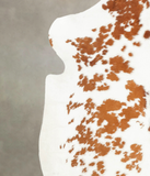 Brown and White Cowhide Rug #B5767