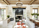 Brown and White Cowhide Rug #B5768