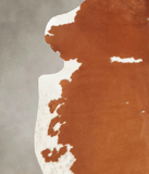 Brown and White Cowhide Rug #B5773