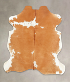 Beige and White Cowhide Rug #B5779
