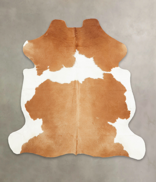 Beige and White Cowhide Rug #B5780