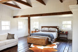 Beige and White Cowhide Rug #B5780