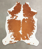 Beige and White Cowhide Rug #B5819