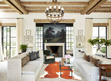 Brown and White Cowhide Rug #B5828