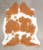 Beige and White Cowhide Rug #B5837