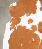 Beige and White Cowhide Rug #B5837