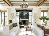 Brown and White Cowhide Rug #B5843