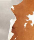 Brown and White Cowhide Rug #B5850