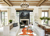 Brown and White Cowhide Rug #B5850