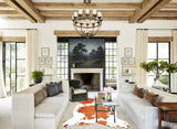 Brown and White Cowhide Rug #B5853