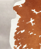 Brown and White Cowhide Rug #B5861