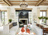 Brown and White Cowhide Rug #B5887