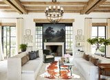 Brown and White Cowhide Rug #B5889