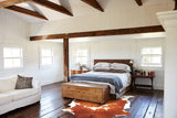 Brown and White Cowhide Rug #B5900