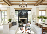 Brown and White Cowhide Rug #B5935