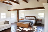 Brown and White Cowhide Rug #B5935