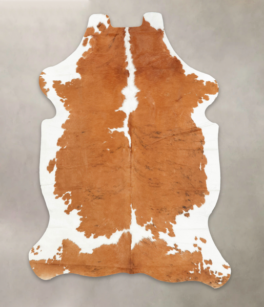 Beige and White Cowhide Rug #B5963