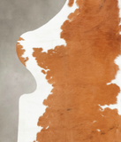 Beige and White Cowhide Rug #B5963