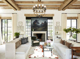 Brown and White Cowhide Rug #B6281