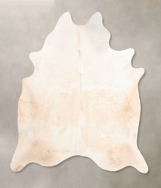 Beige and White Cowhide Rug #B6521