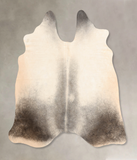 Grey with Beige Cowhide Rug #B6552