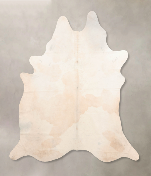 Beige and White Cowhide Rug #B6760