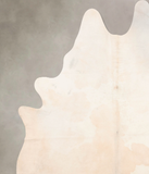 Beige and White Cowhide Rug #B6760