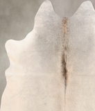 Grey with Beige Cowhide Rug #B6791