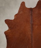 Solid Brown Cowhide Rug #B6835