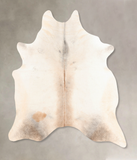 Grey with Beige Cowhide Rug #B6900