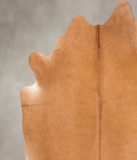 Solid Brown Cowhide Rug #B7332