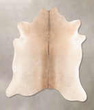 Grey with Beige Cowhide Rug #B7604