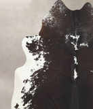 Chocolate and White Cowhide Rug #B7794
