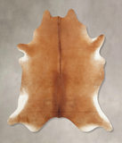 Solid Brown Cowhide Rug #B7816