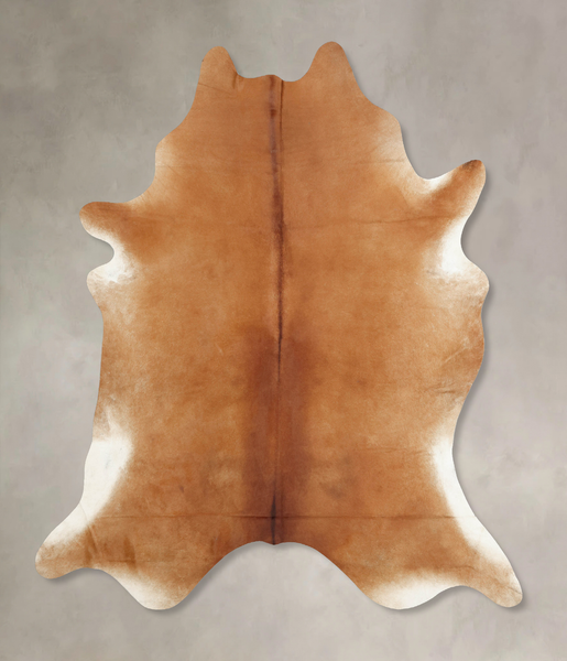 Solid Brown Cowhide Rug #B7816