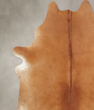 Solid Brown Cowhide Rug #B7816