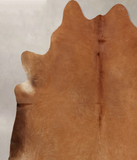 Solid Brown Cowhide Rug #B7820