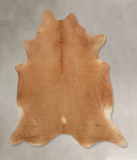 Solid Brown Cowhide Rug #B7821