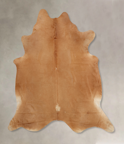 Solid Brown Cowhide Rug #B7821