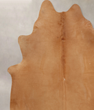 Solid Brown Cowhide Rug #B7821