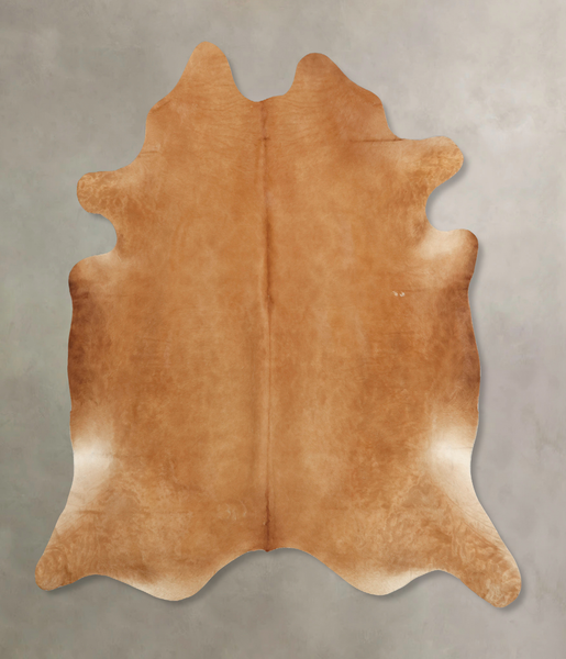 Solid Brown Cowhide Rug #B7822