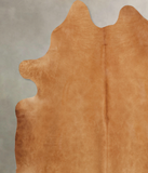 Solid Brown Cowhide Rug #B7822