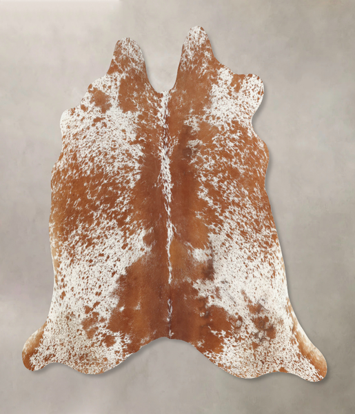 Salt and Pepper Brown Cowhide Rug #B7844