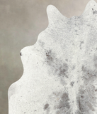 Salt and Pepper Black Cowhide Rug #B7852