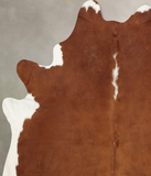 Brown and White Regular Cowhide Rug #B7857
