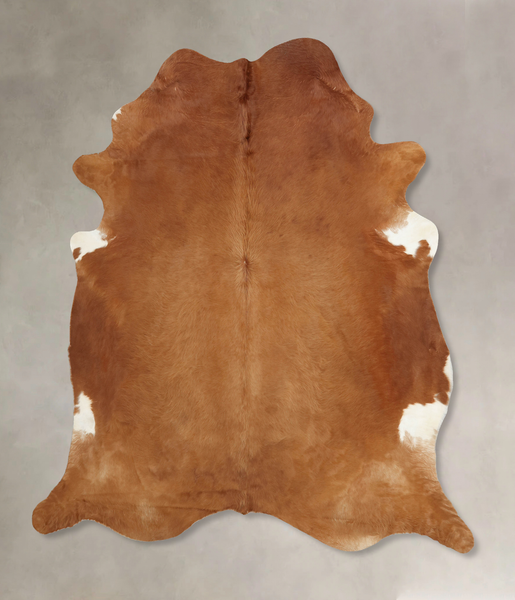 Solid Brown Cowhide Rug #B7885