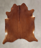 Solid Brown Cowhide Rug #B7888