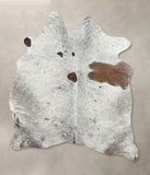 Salt and Pepper Brown Cowhide Rug #B7892